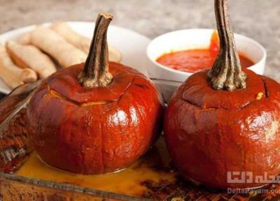 طرز تهیه دلمه کدو حلوایی طرز تهیه دلمه کدو حلوایی