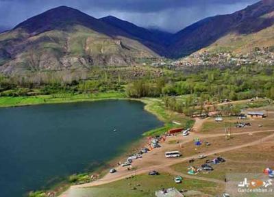 دریاچه ساهون با منظره زیبای قله دماوند دریاچه ساهون با منظره زیبای قله دماوند